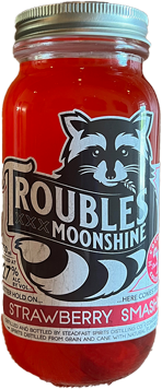 Trouble's Moonshine Strawberry Smash Bottle